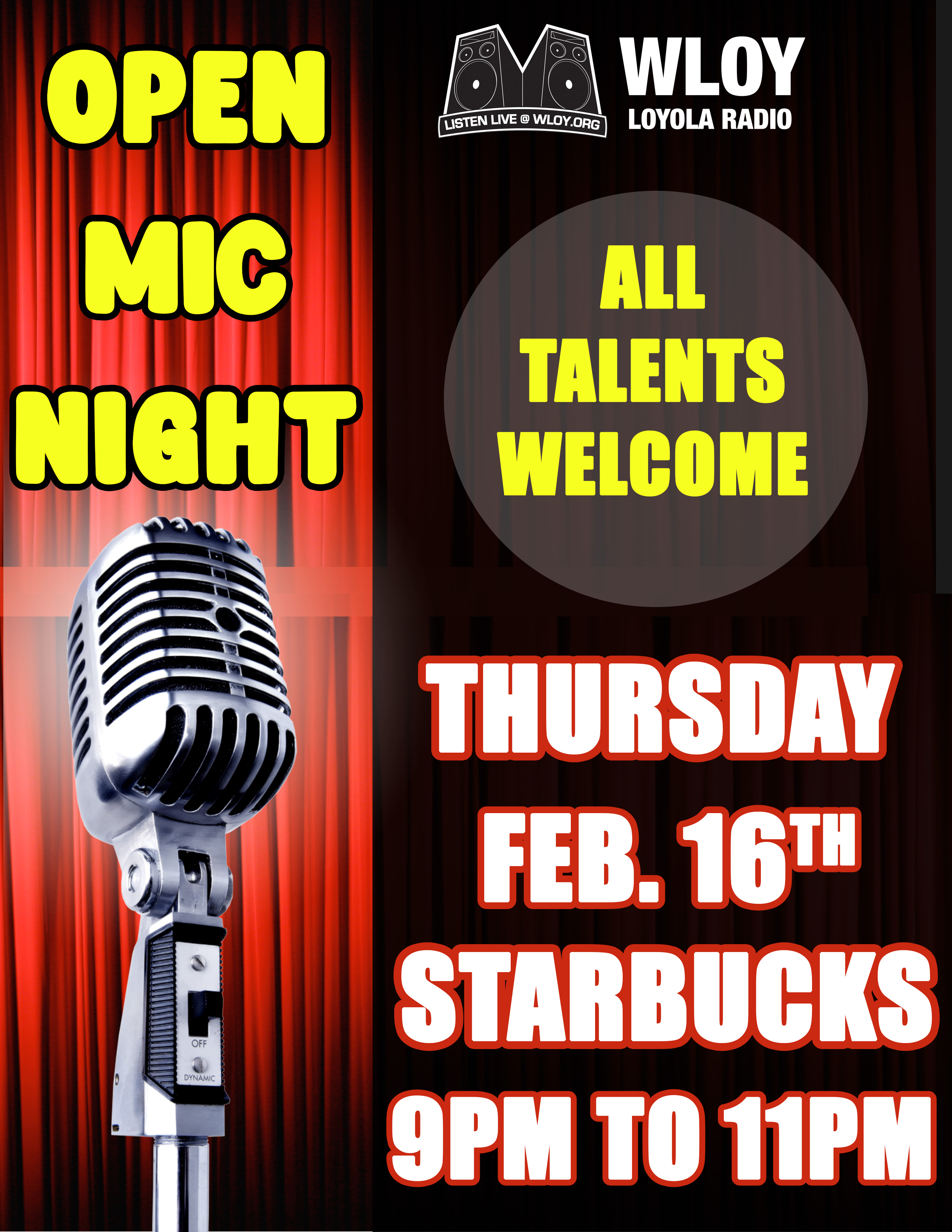 Open Mic Night 2/16