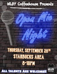 Open Mic Night @ Starbucks 9/28