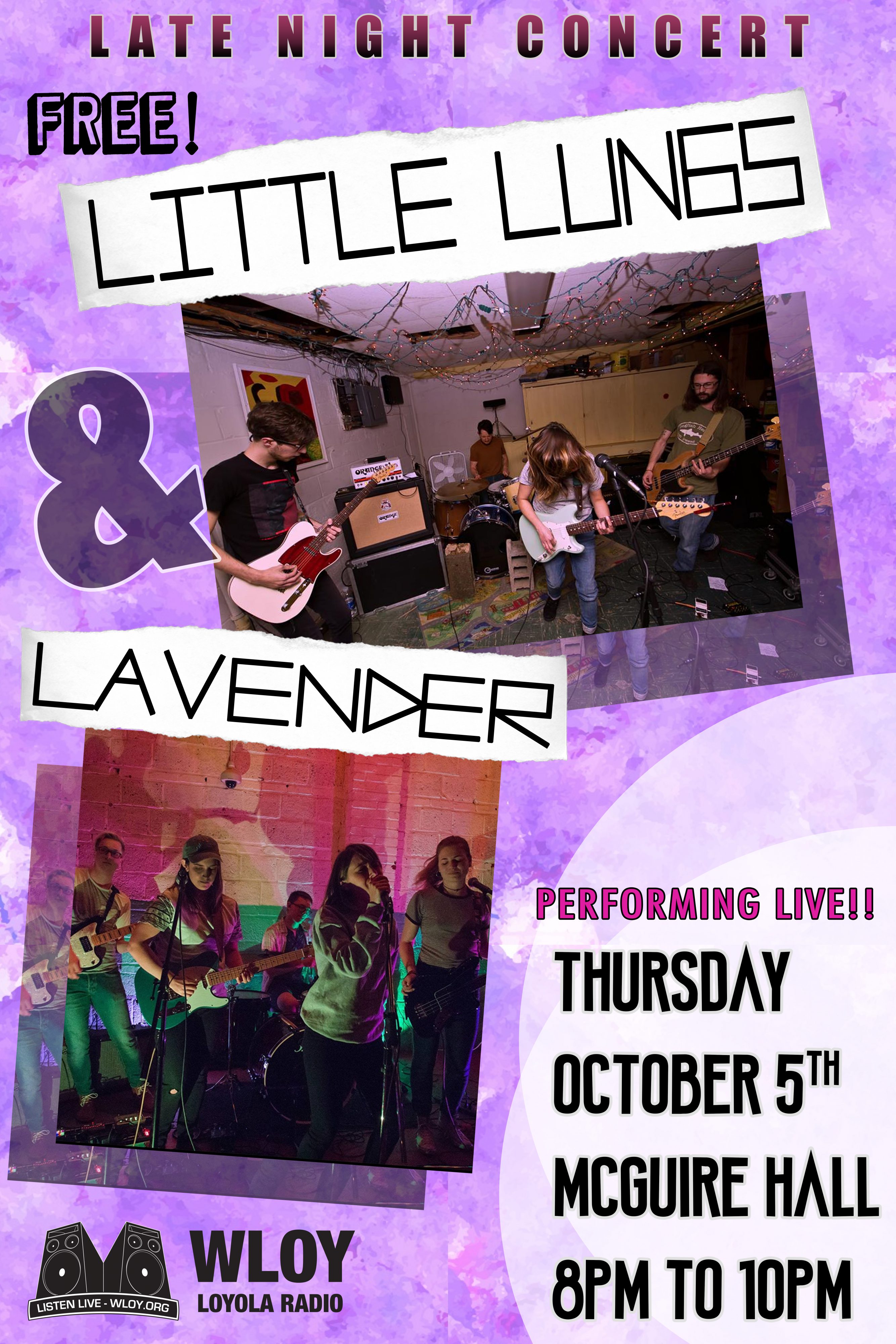 Little Lungs & Lavender – McGuire Hall 10/5