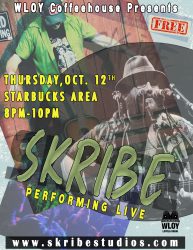 Skribe Returns to Coffeehouse 10/12