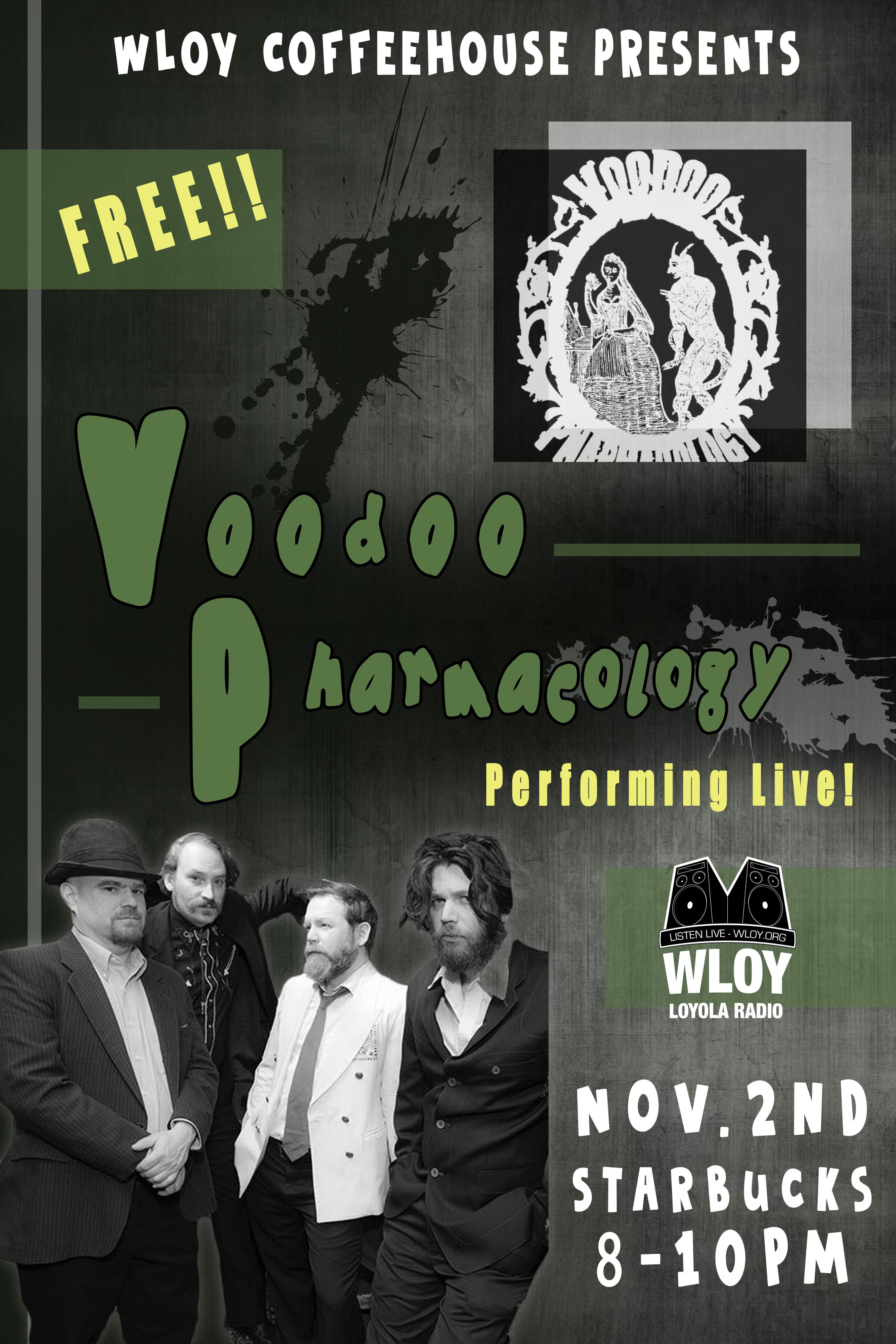 Voodoo Pharmacology Coffeehouse 11/2