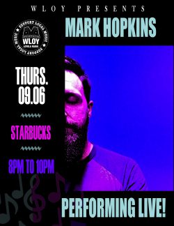 Poster for the Mark Hopkins Coffeehouse Event