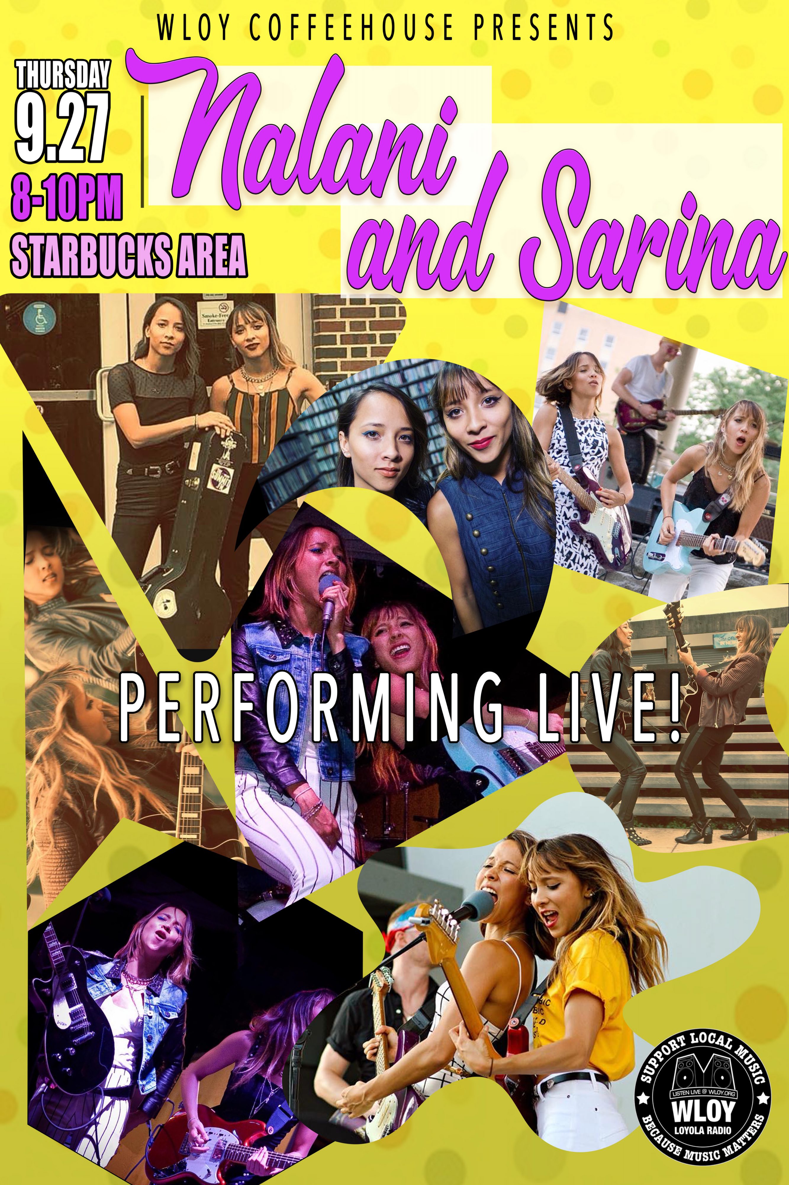 Coffeehouse 9/27: Nalani & Sarina