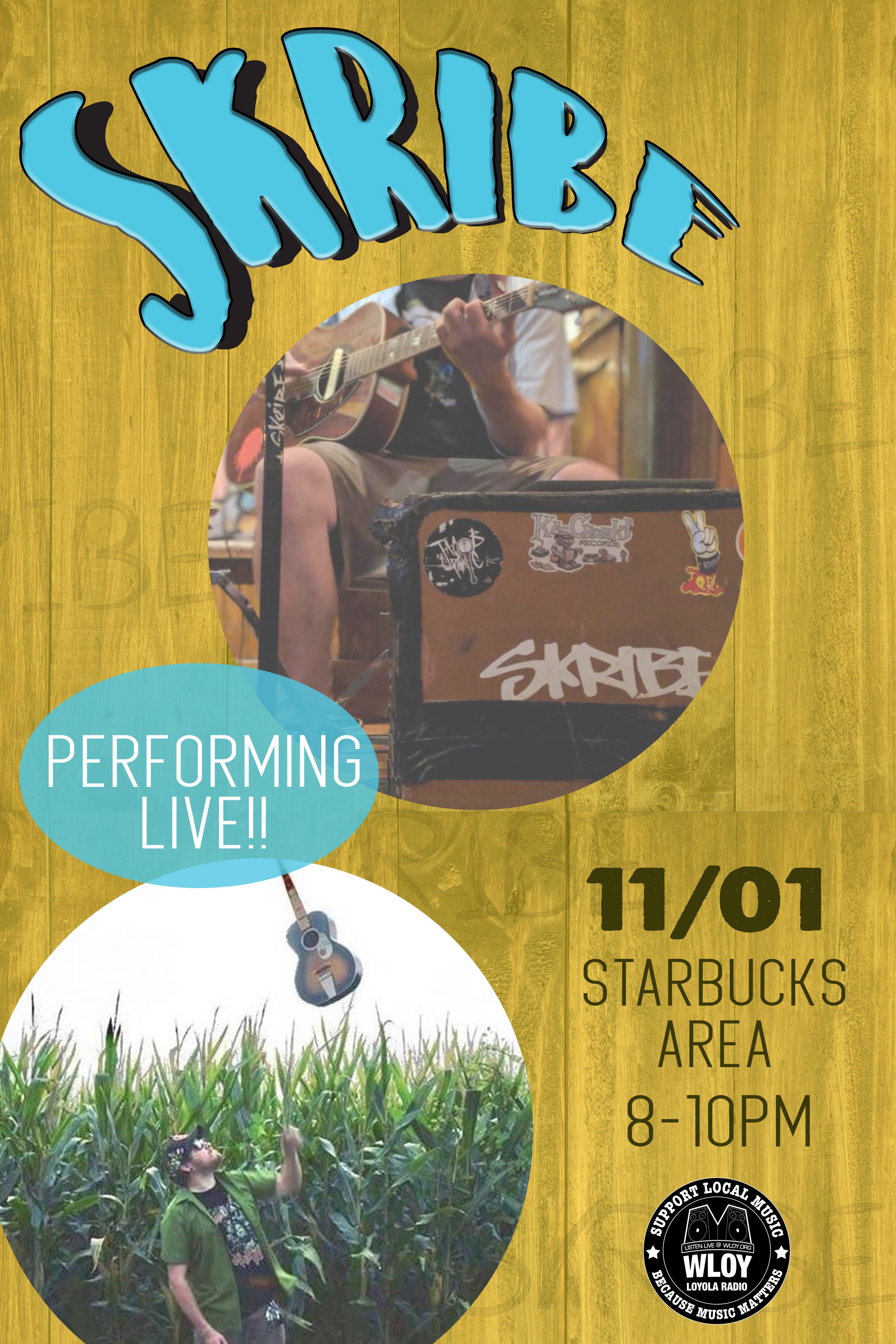 Skribe Live at Coffeehouse 11/1