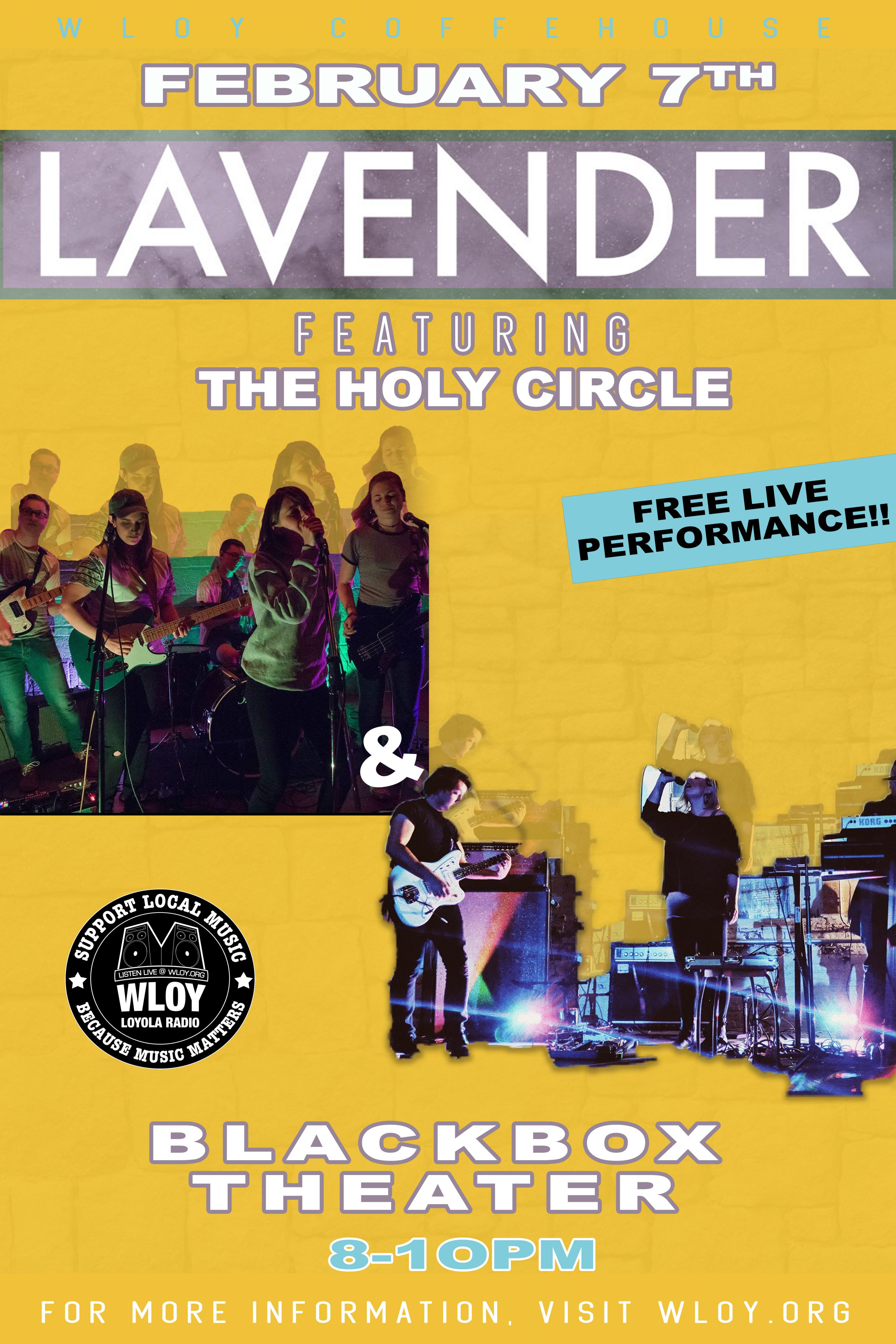 Lavender & The Holy Circle at Blackbox 2/7