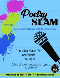 Poetry Slam at Starbucks 3/14