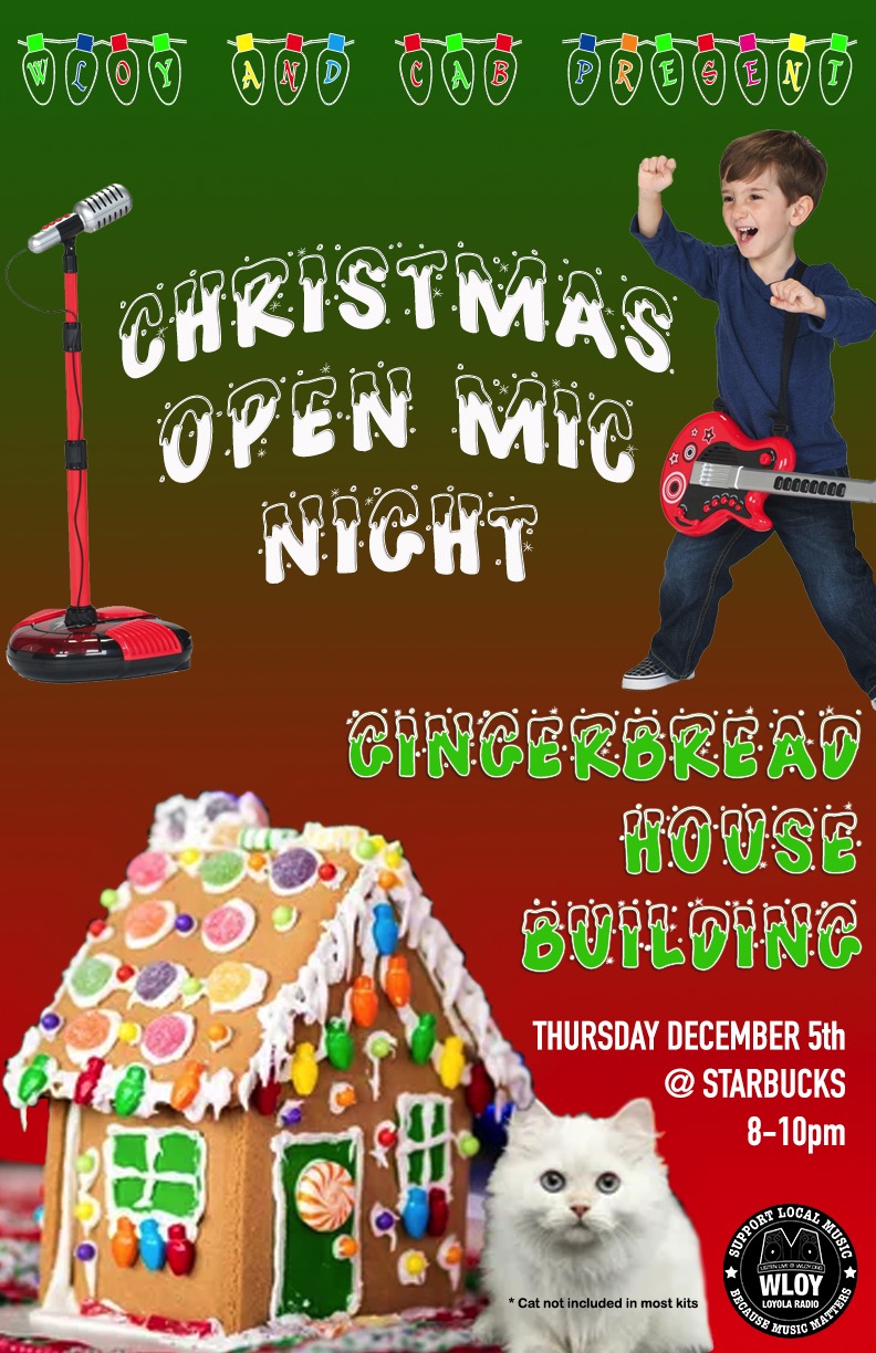 Christmas Karaoke & Gingerbread Houses at Starbucks 12/5